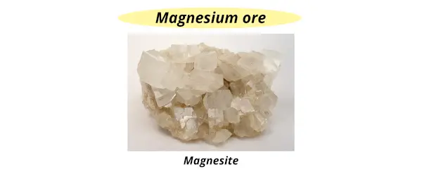 magnesium ores (magnesite)
