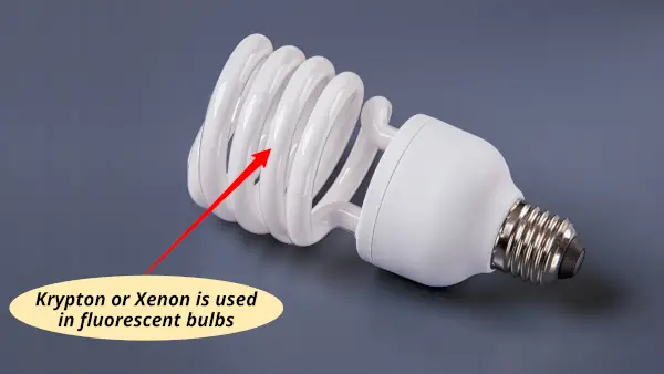 uses of noble gases krypton and xenon (use of krypton, use of xenon)