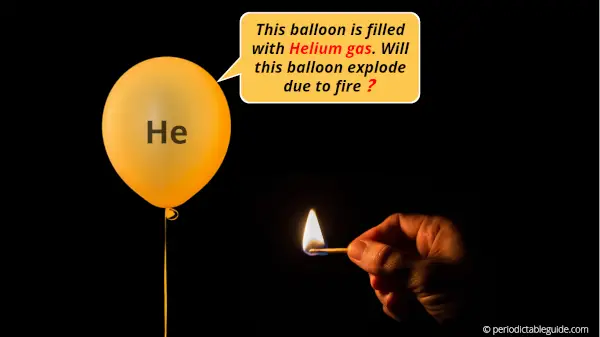 Is Helium (He) explosive, flammable