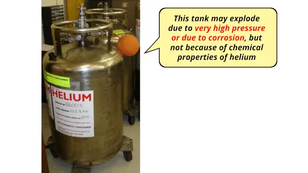 Is Helium explosive