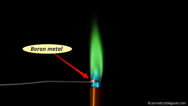 boron flame test color