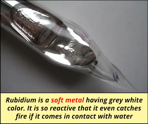 is Rubidium a metal nonmetal or metalloid
