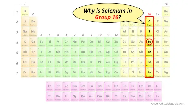 Why is Selenium in Group 16