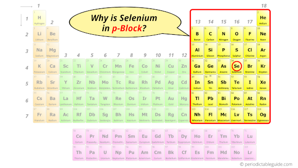 Why is Selenium in p-block