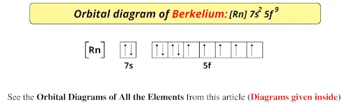 Orbital diagram of berkelium