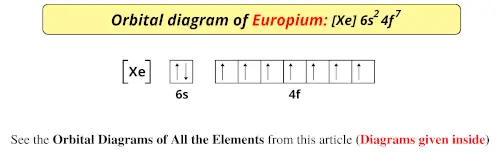 Orbital diagram of europium