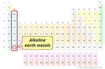 Radium element category