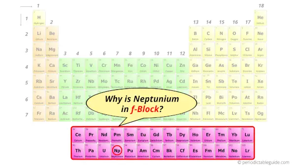 Why is Neptunium in f-block